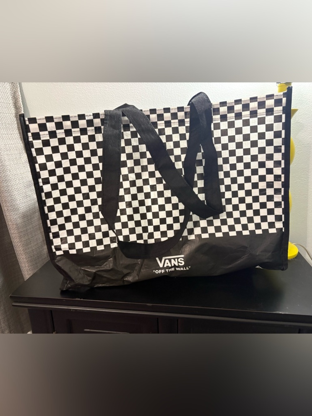 Vans Black & White Checkerboard Tote Bag